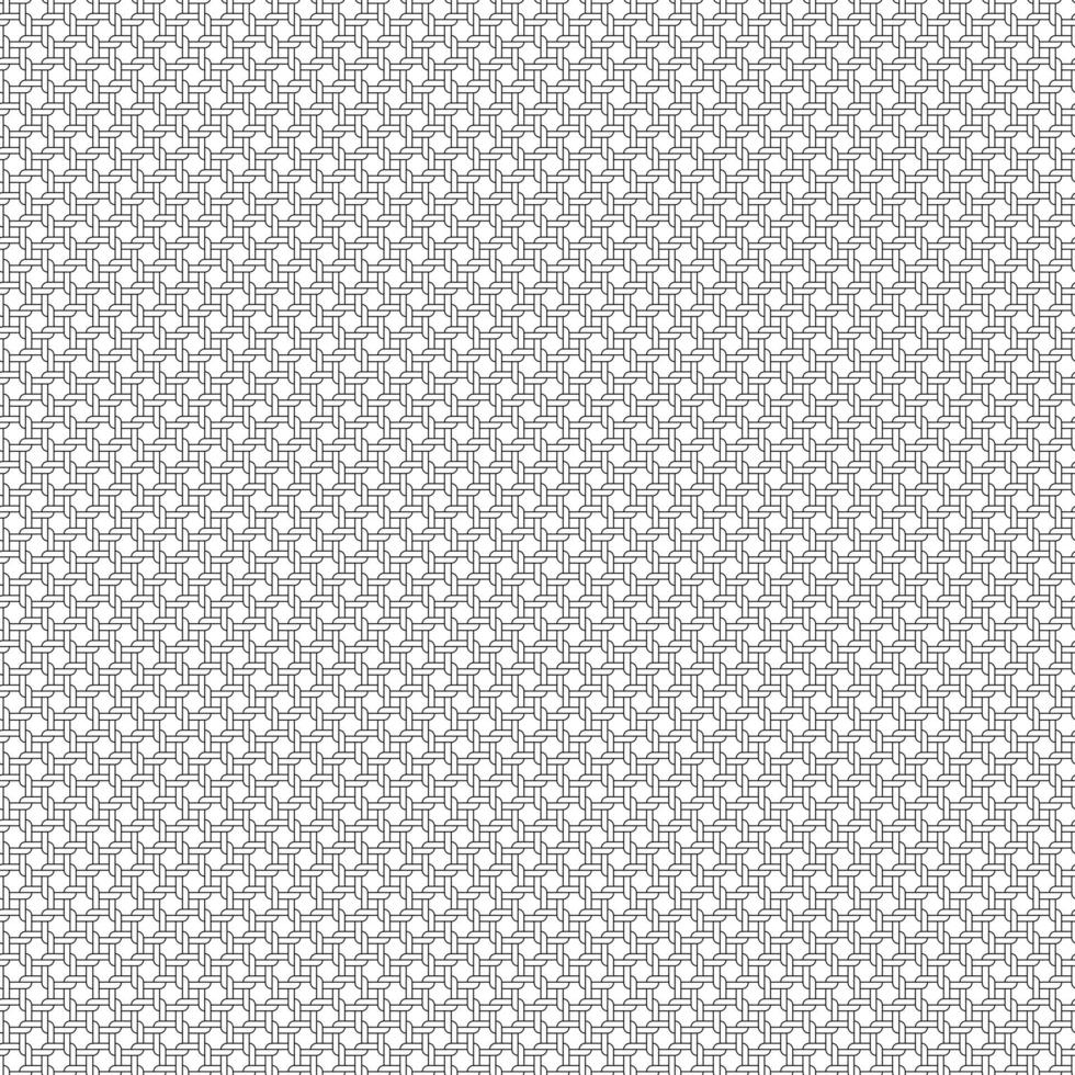 seamless black line twisted rope weave pattern vector