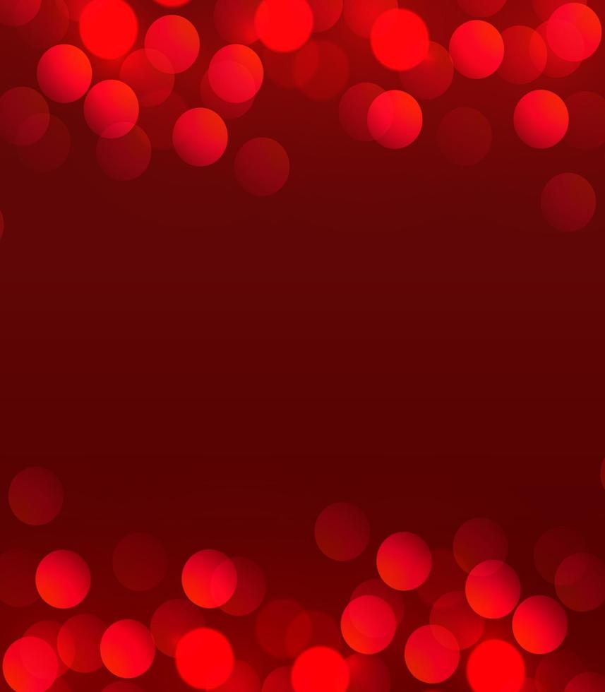 beautiful red bokeh with text space vector