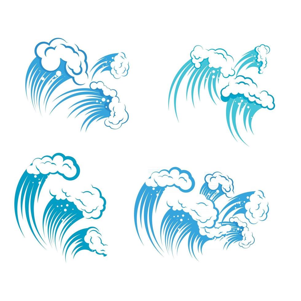 Water wave icon vector design