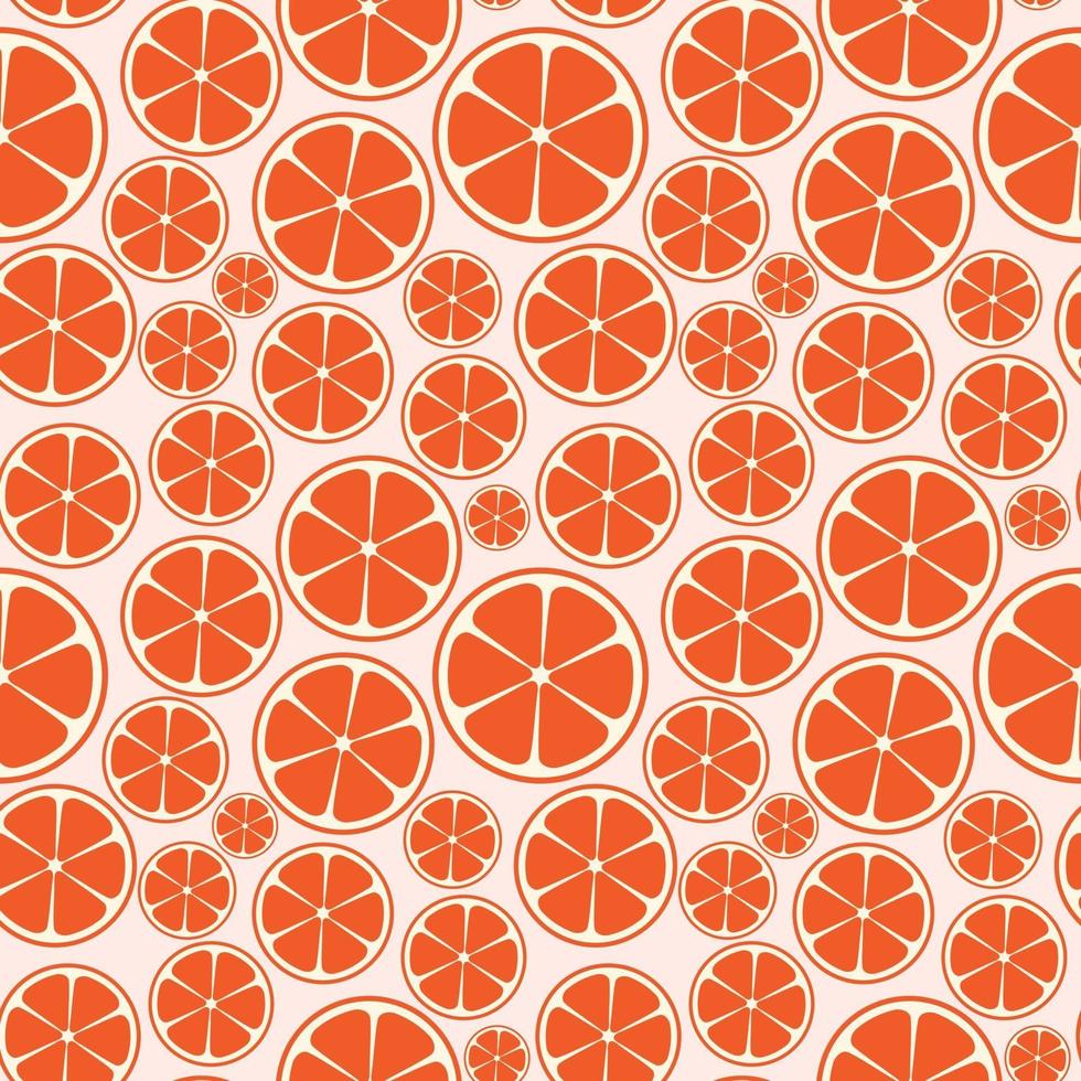 Abstract Citrus Seamless Pattern Background Vector Illustration