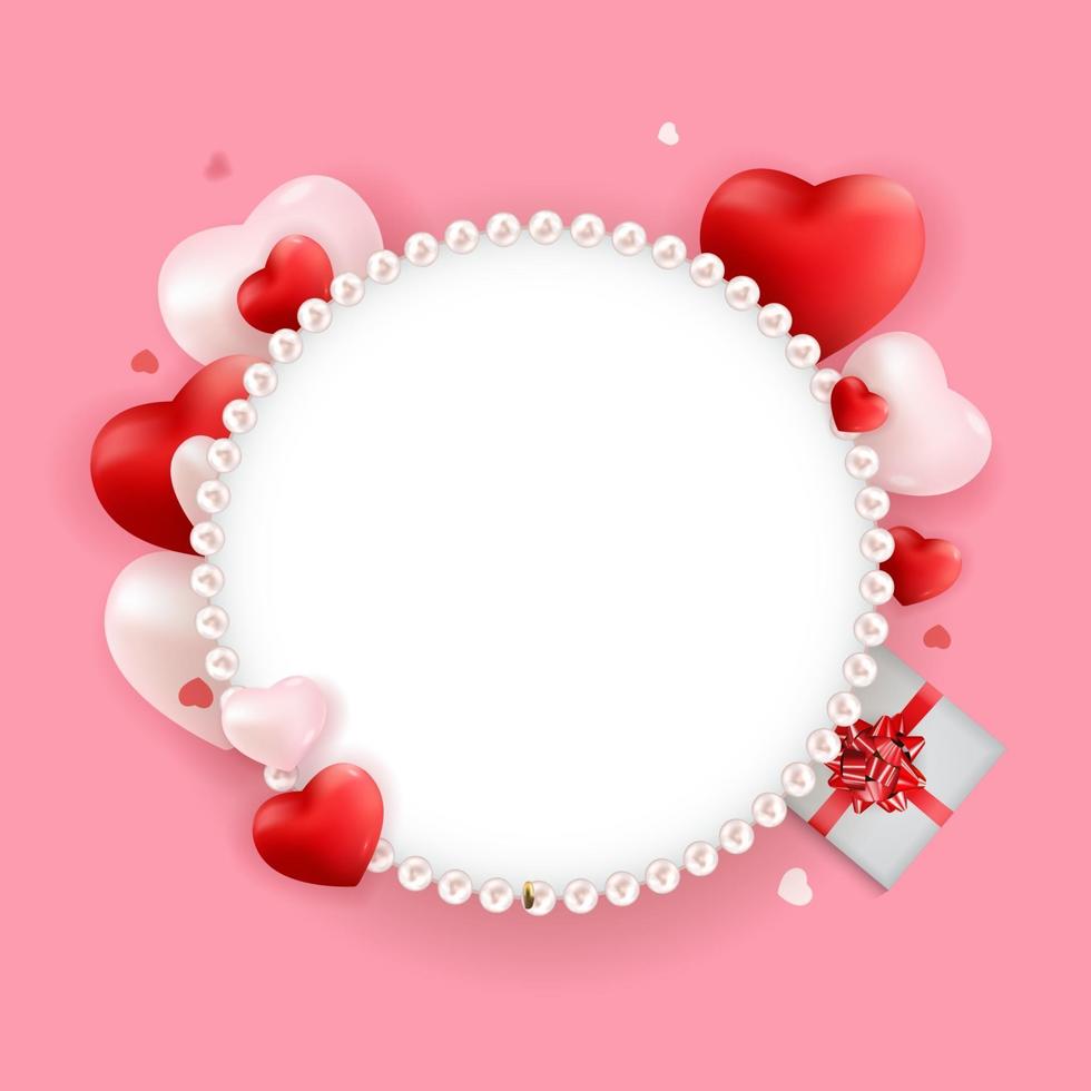 Valentine's Day Love and Feelings Background Design. Vector illustration