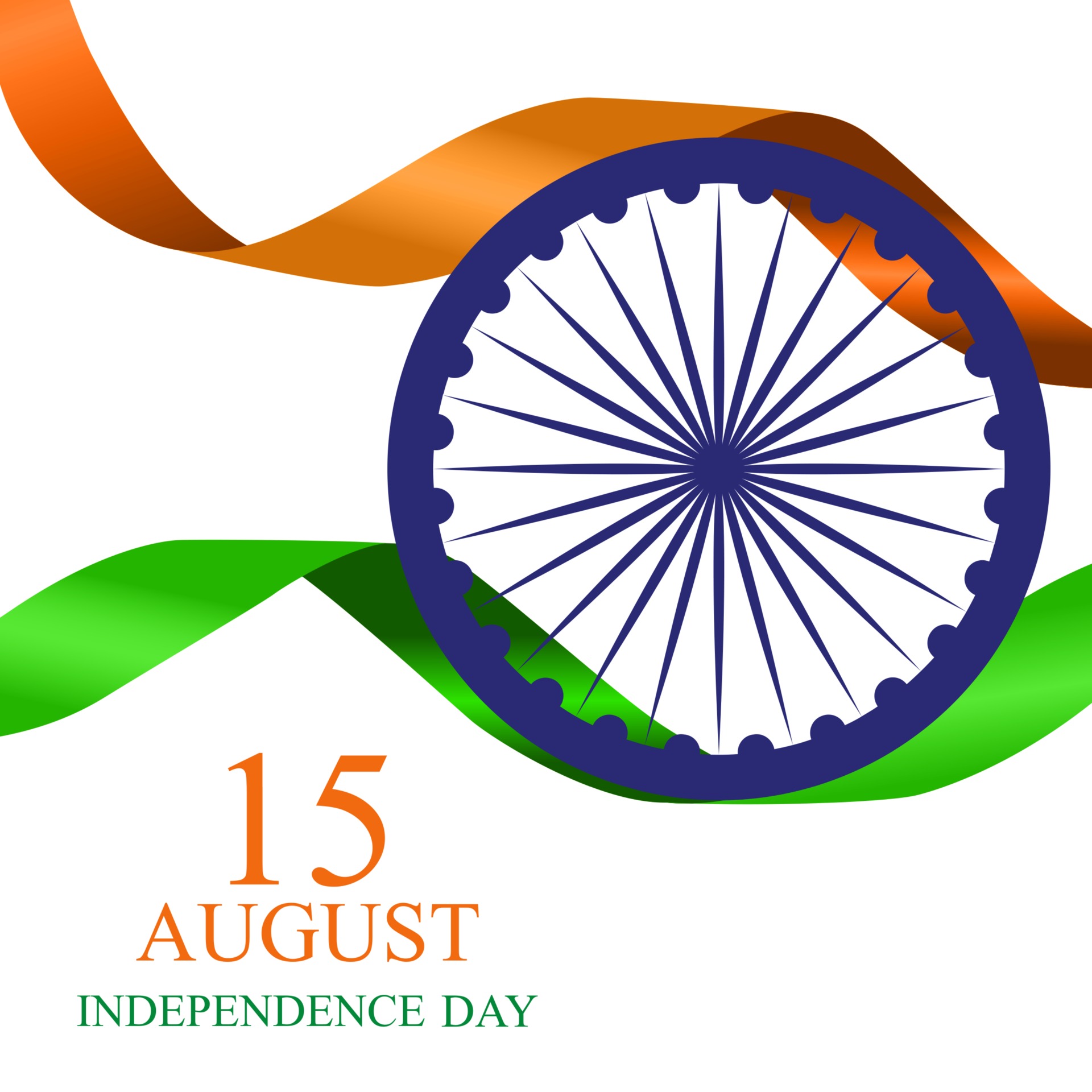 15th August India Independence Day celebration background. Vector  Illustration 2763476 Vector Art at Vecteezy