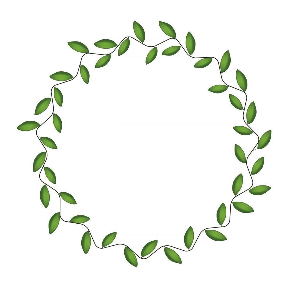 Laurel wreath isolated on white background. Vector Illustration