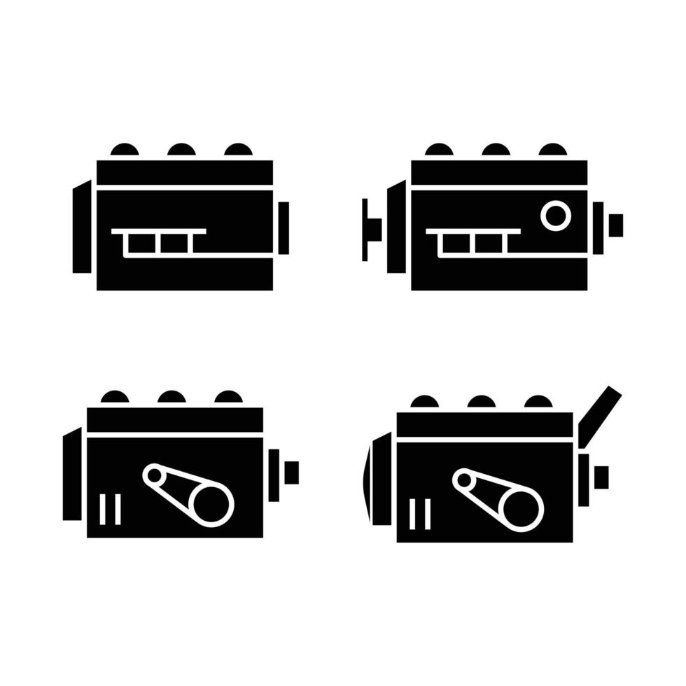 Engine icon set vector