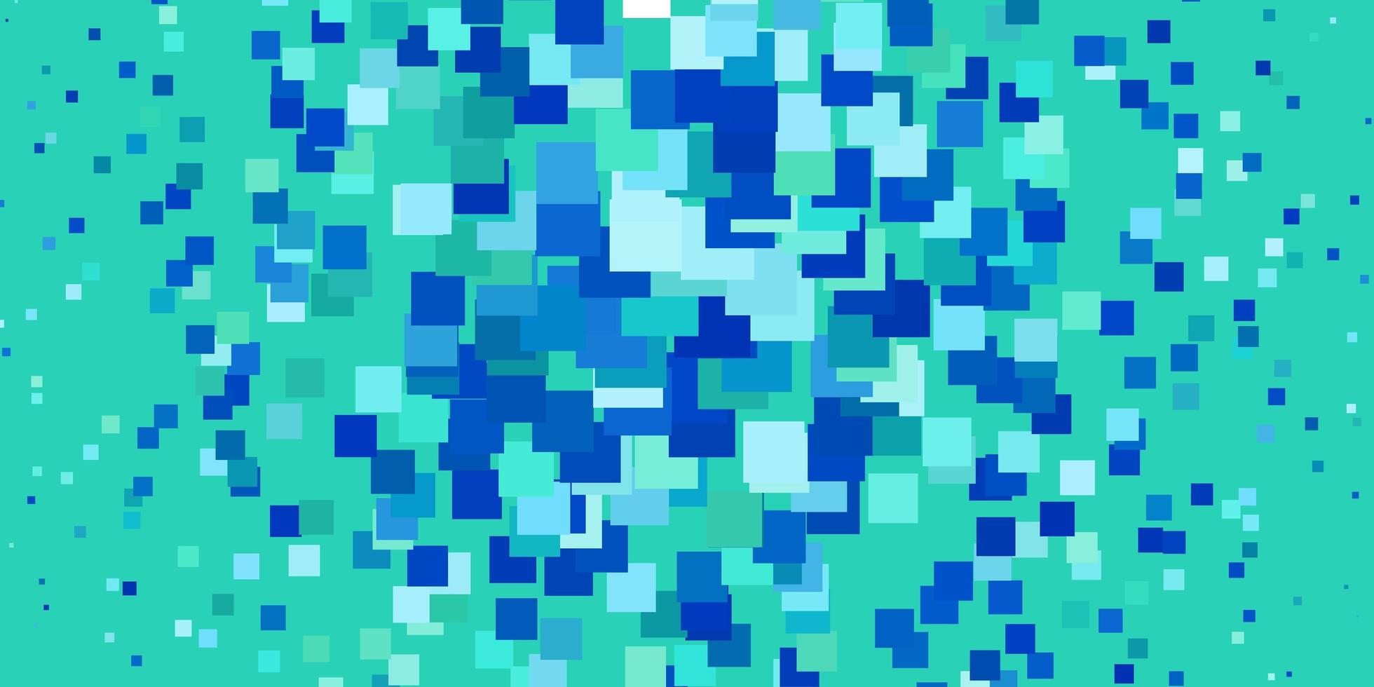 Light Blue, Green vector pattern in square style. Abstract gradient illustration with colorful rectangles. Best design for your ad, poster, banner.