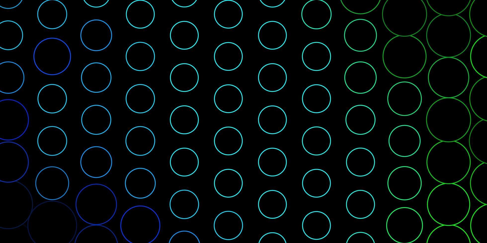 Dark Blue, Green vector template with circles. Abstract decorative design in gradient style with bubbles. New template for a brand book.