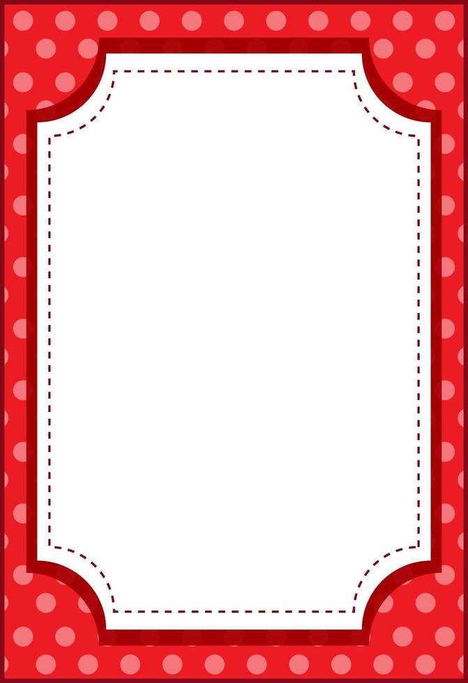 plantilla de banner de estilo de dibujos animados de marco de octágono vertical vacío vector