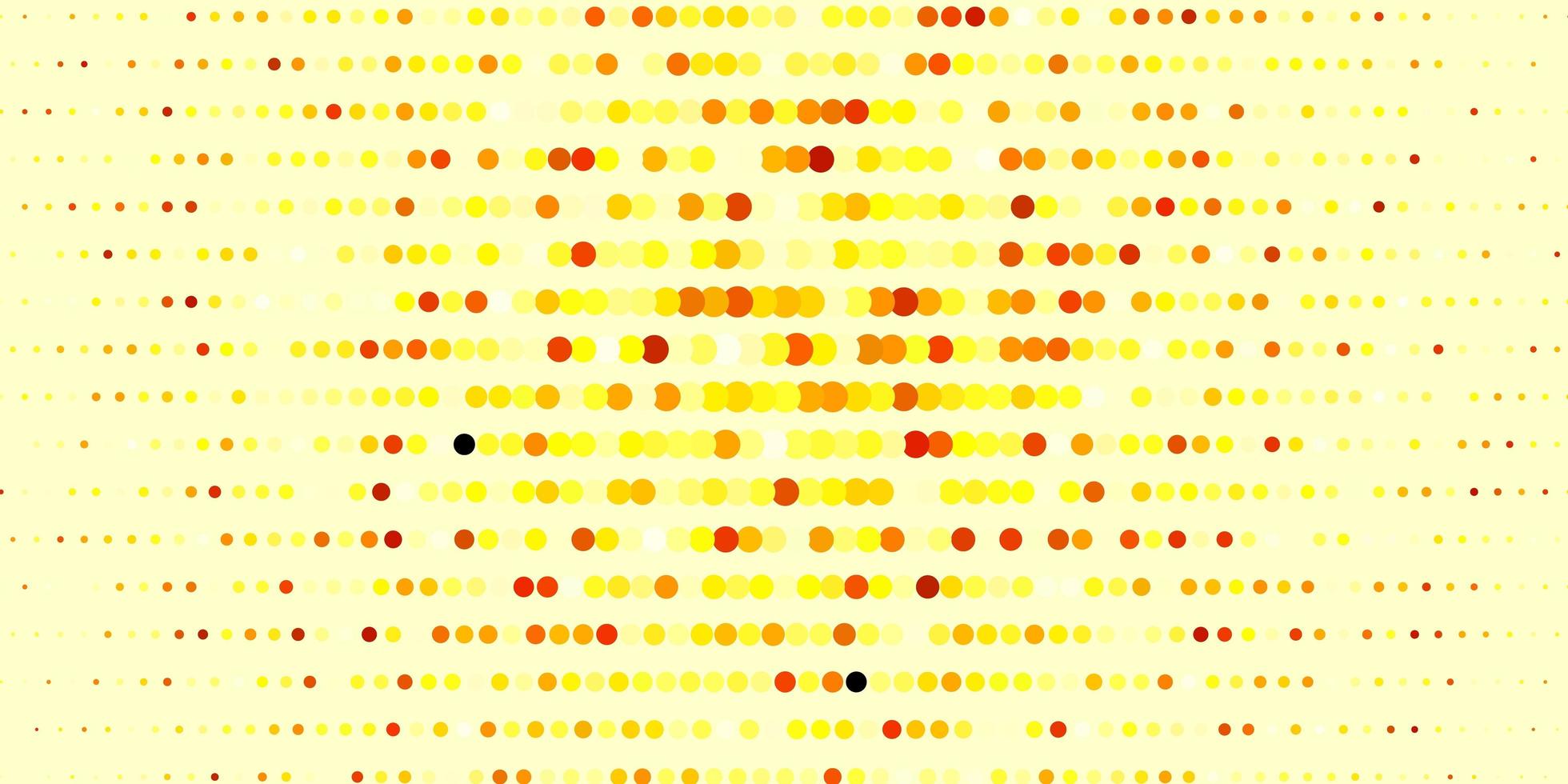 Dark Yellow vector layout with circle shapes. Modern abstract illustration with colorful circle shapes. Pattern for wallpapers, curtains.