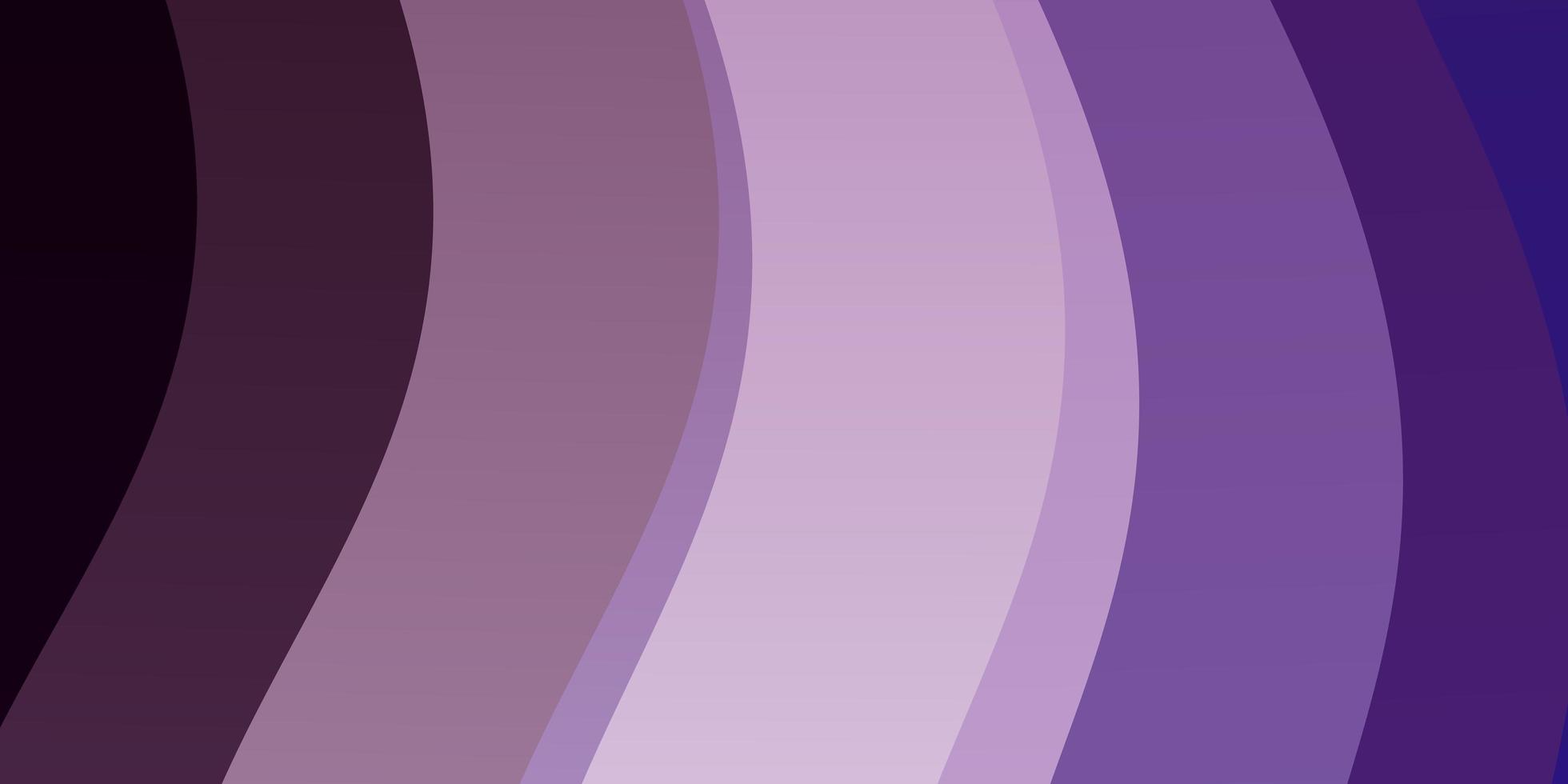 Light Purple vector template with curves. Colorful geometric sample with gradient curves. Best design for your posters, banners.