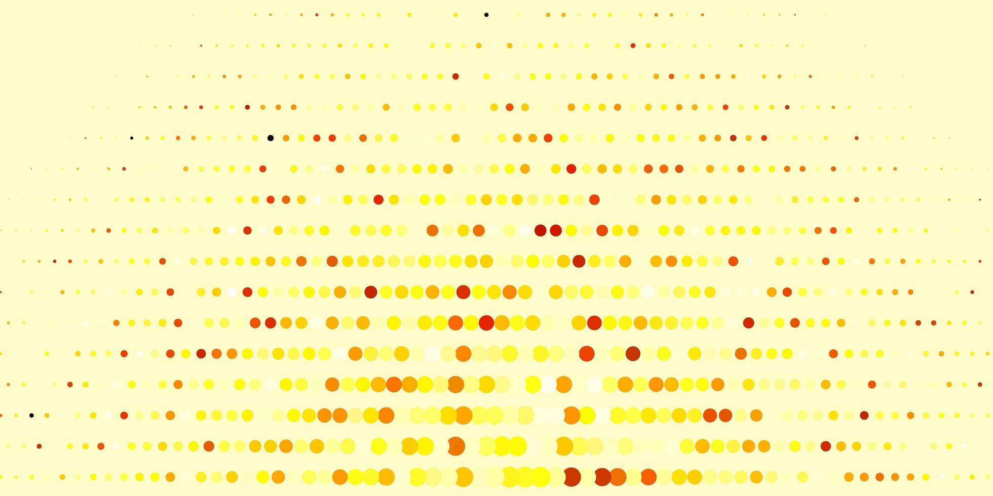 Dark Yellow vector texture with circles. Abstract colorful disks on simple gradient background. Design for posters, banners.