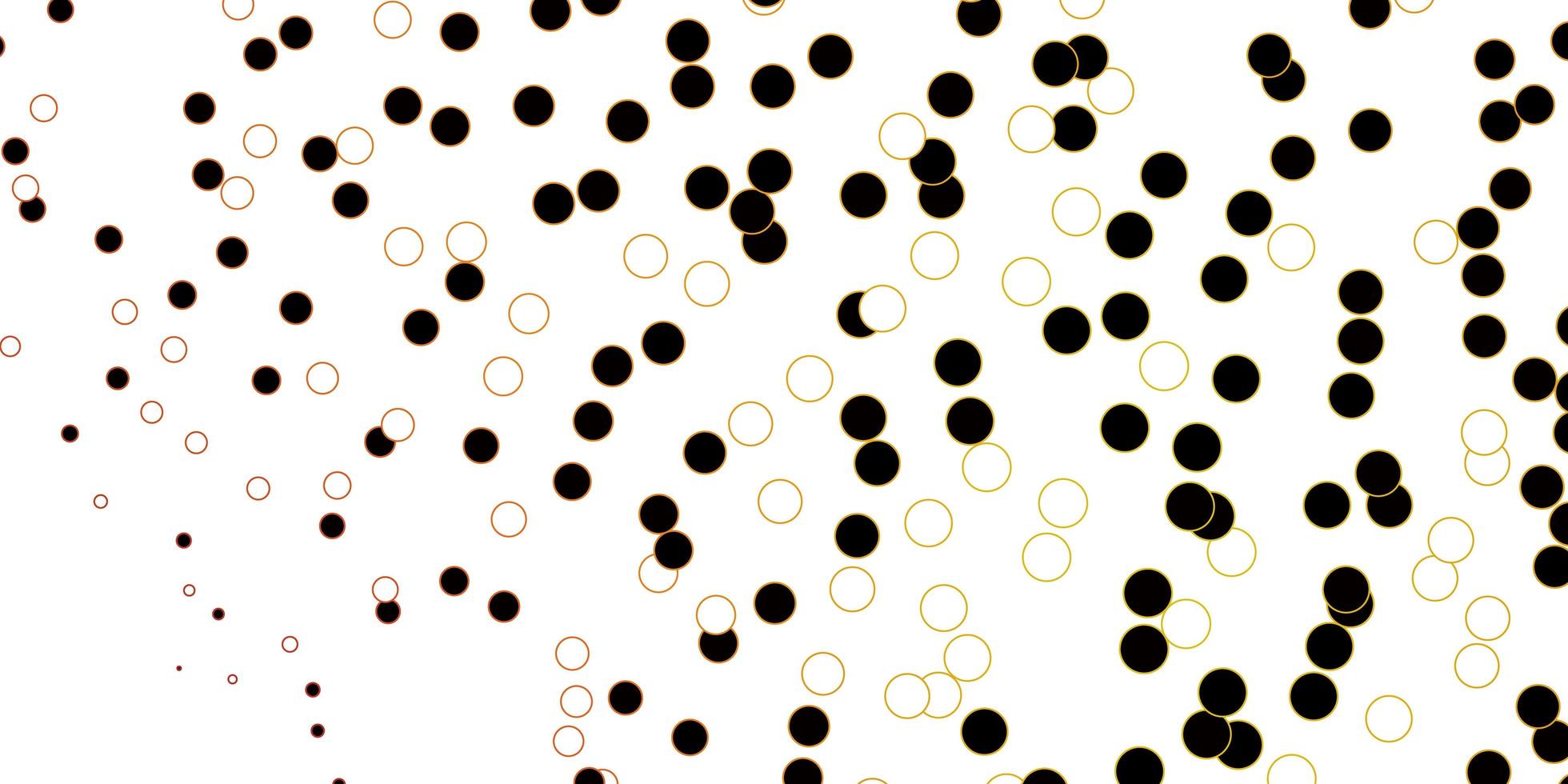 Dark Red, Yellow vector template with circles. Glitter abstract illustration with colorful drops. Pattern for websites.