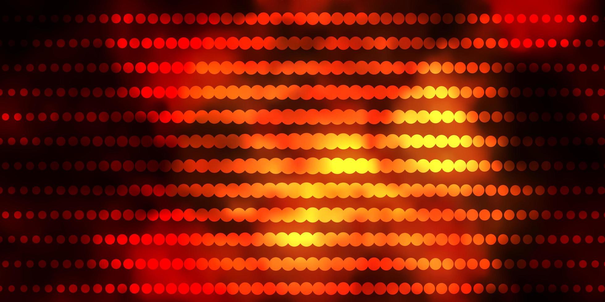 Fondo de vector amarillo oscuro con círculos. Discos de colores abstractos sobre fondo degradado simple. patrón para fondos de pantalla, cortinas.