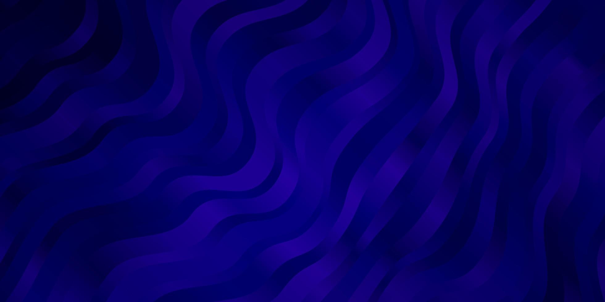 Dark Purple vector background with bent lines. Colorful illustration with curved lines. Pattern for ads, commercials.