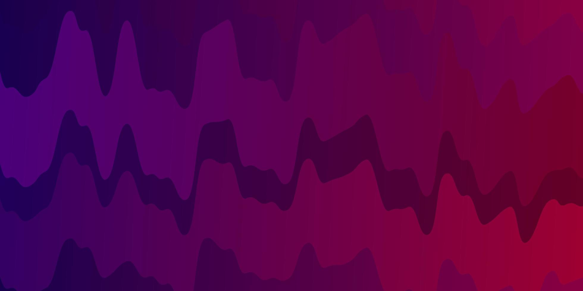 Dark Purple, Pink vector layout with curves. Abstract illustration with gradient bows. Pattern for ads, commercials.