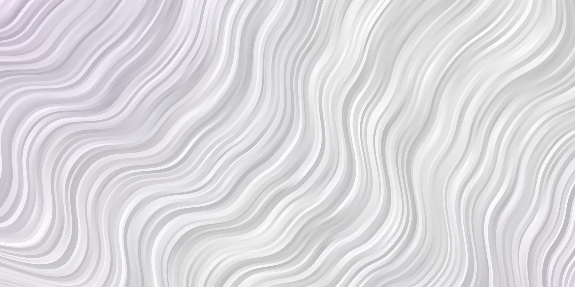 Light Purple vector backdrop with bent lines. Abstract illustration with gradient bows. Template for your UI design.