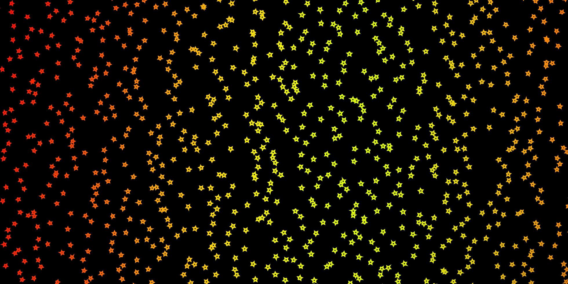 Dark Red, Yellow vector pattern with abstract stars. Colorful illustration in abstract style with gradient stars. Pattern for websites, landing pages.