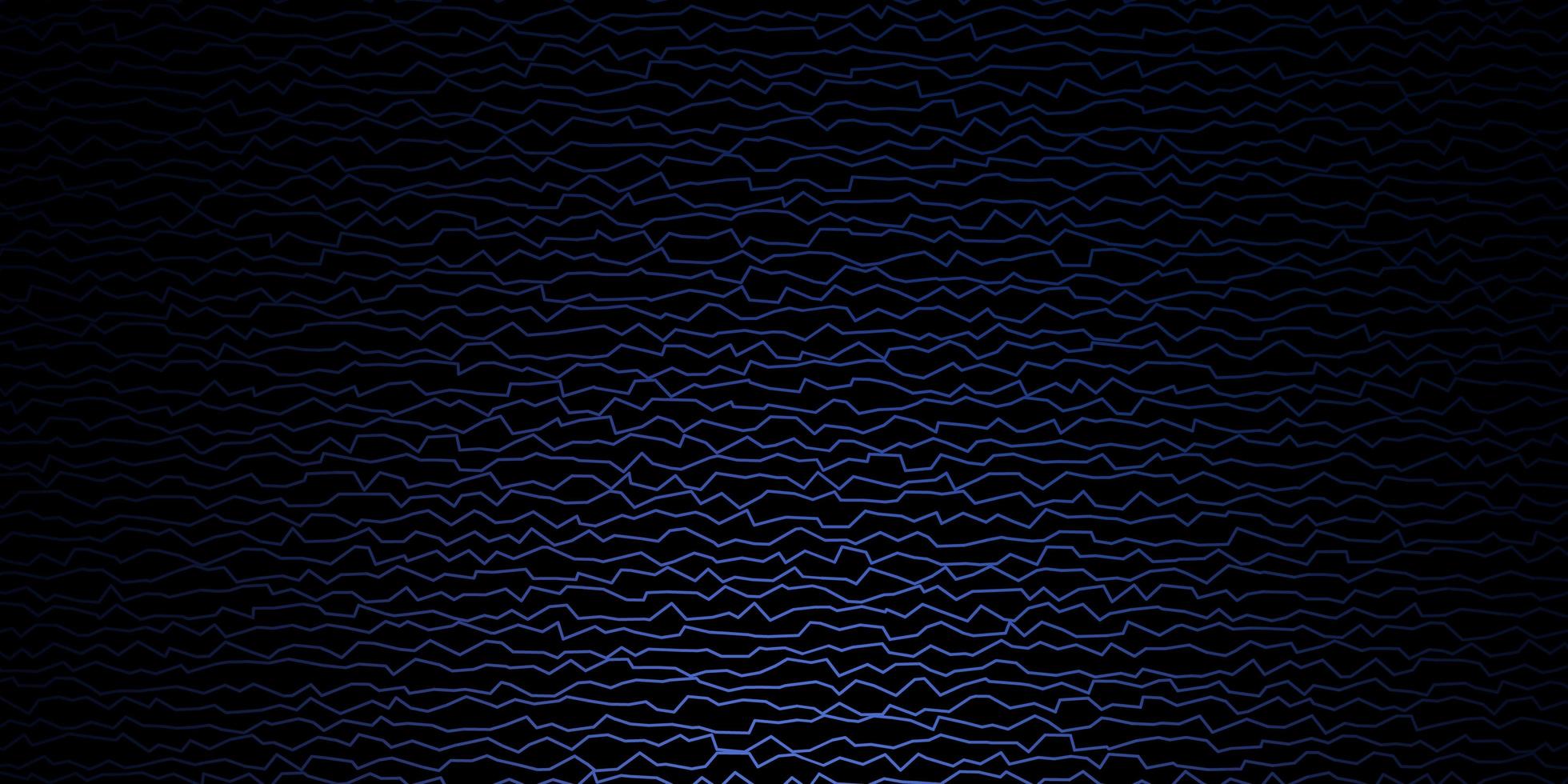 Dark Purple vector pattern with curved lines. Abstract illustration with bandy gradient lines. Design for your business promotion.