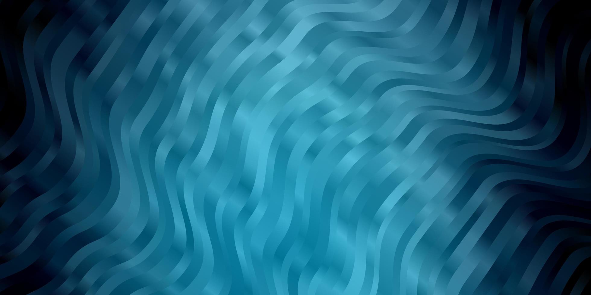 Dark BLUE vector template with curves. Colorful illustration, which consists of curves. Design for your business promotion.