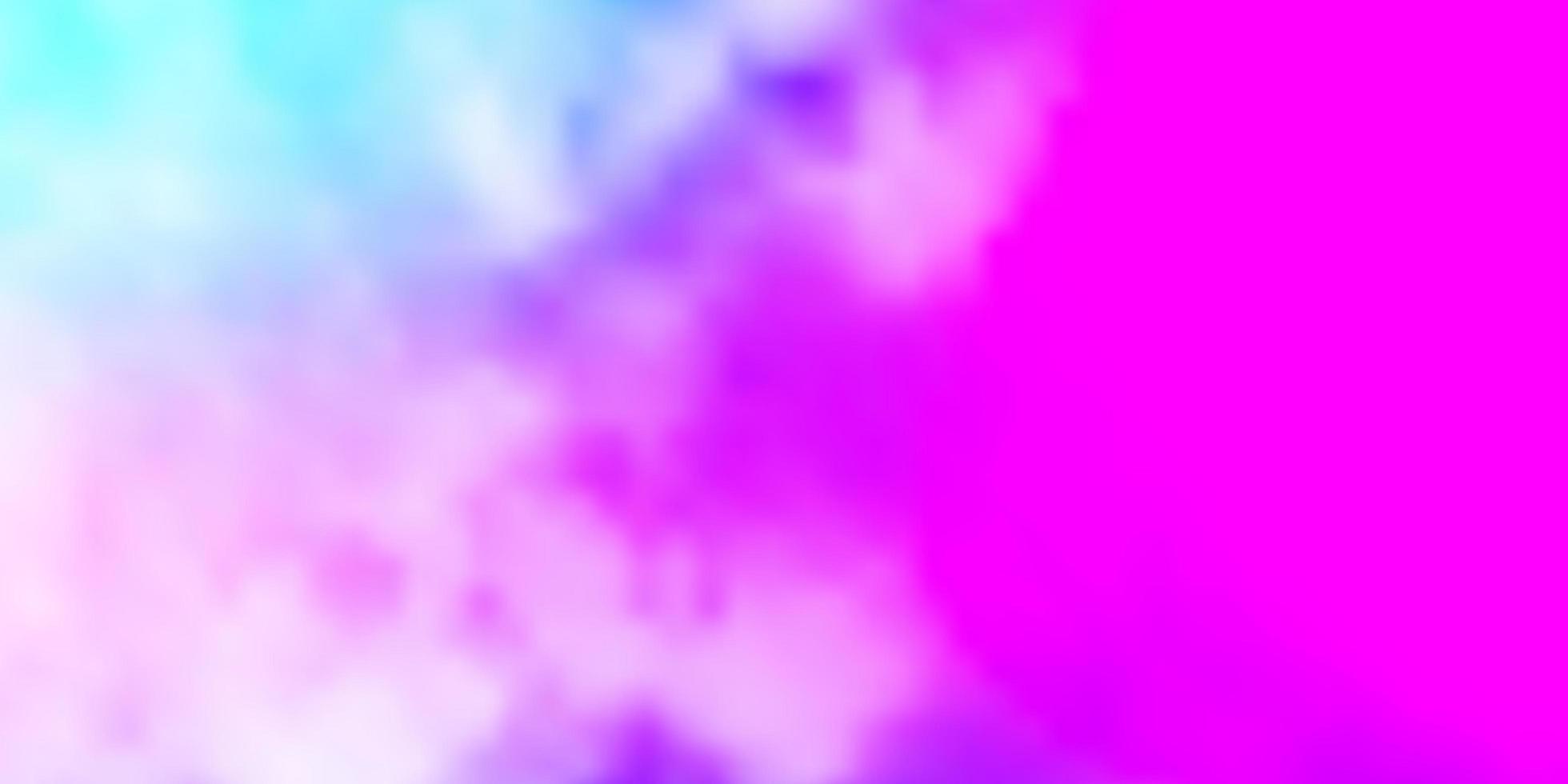 Light Pink, Blue vector pattern with clouds. Abstract colorful clouds on gradient illustration. Colorful pattern for appdesign.