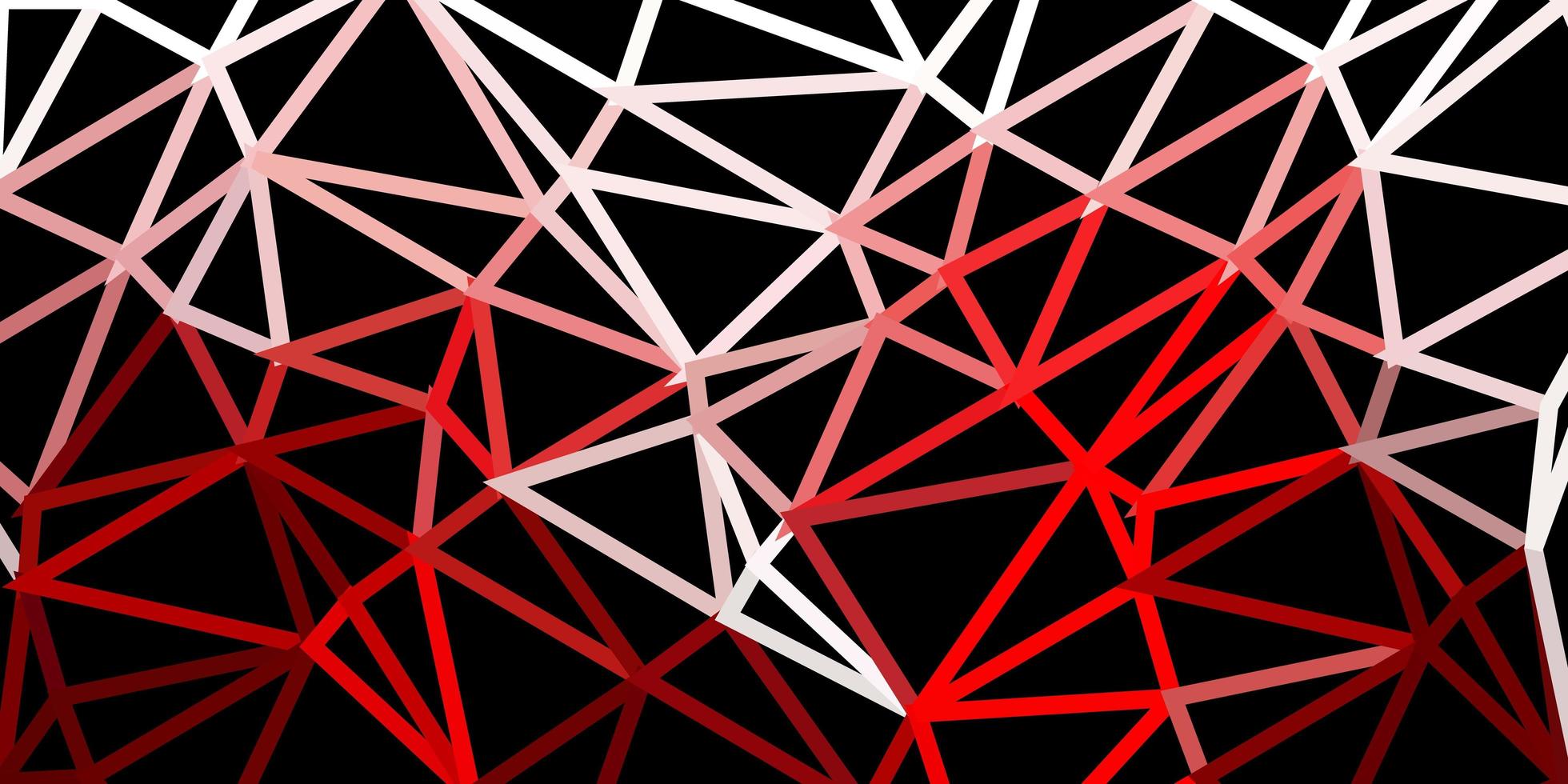 Dark red vector triangle mosaic template.