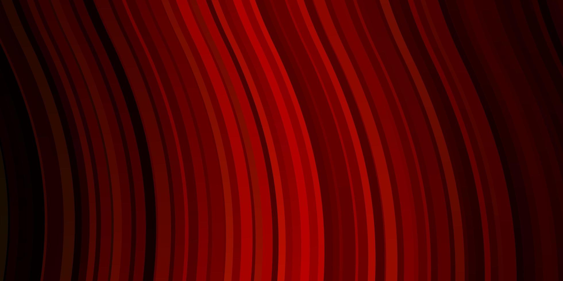 Dark Orange vector background with curves. Colorful illustration in abstract style with bent lines. Pattern for ads, commercials.