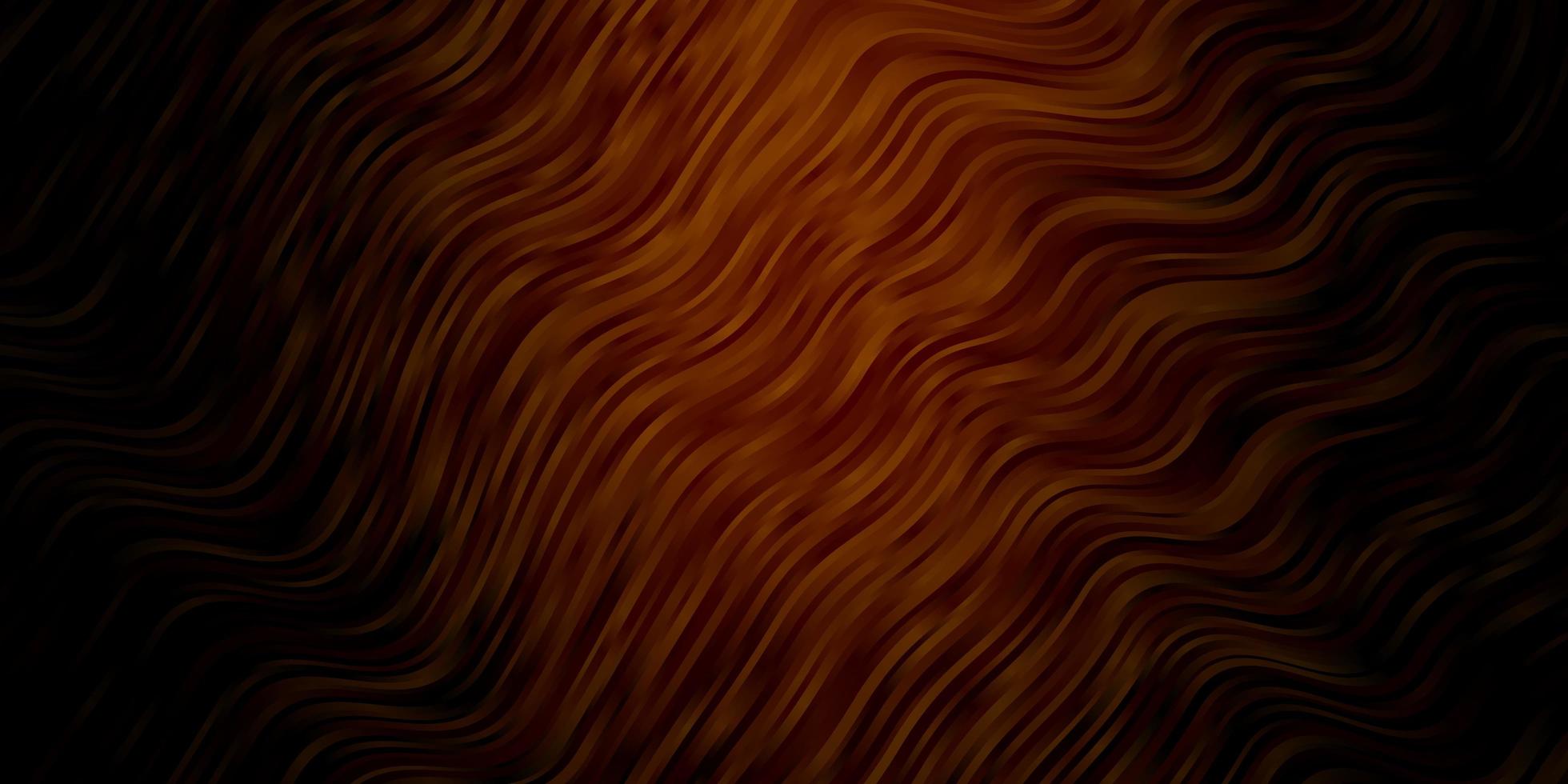 Dark Orange vector template with wry lines. Abstract gradient illustration with wry lines. Smart design for your promotions.