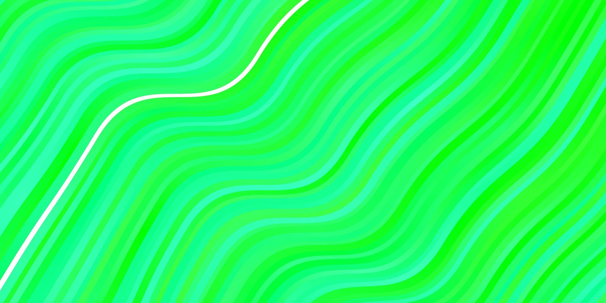 Light Green, Yellow vector layout with wry lines. Bright illustration with gradient circular arcs. Best design for your ad, poster, banner.