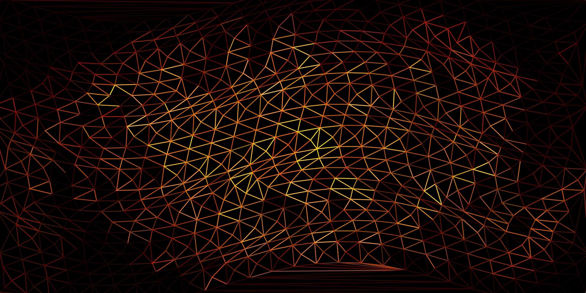 Dark yellow vector poly triangle texture.