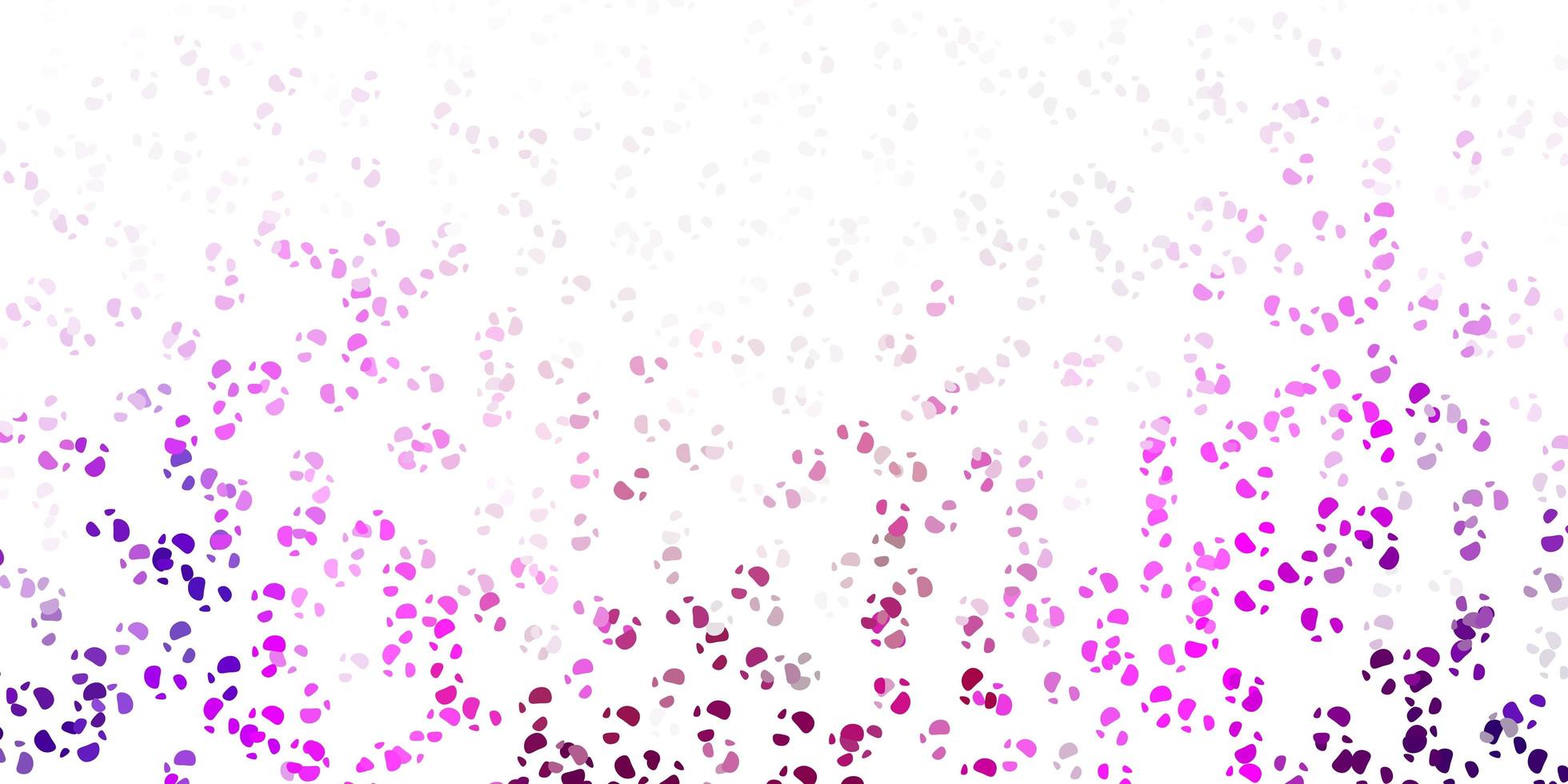 Light purple, pink vector pattern with abstract shapes.