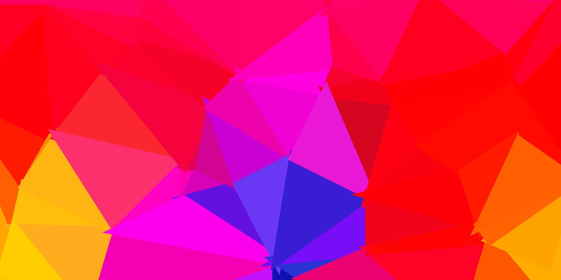 Light pink, yellow vector gradient polygon wallpaper.