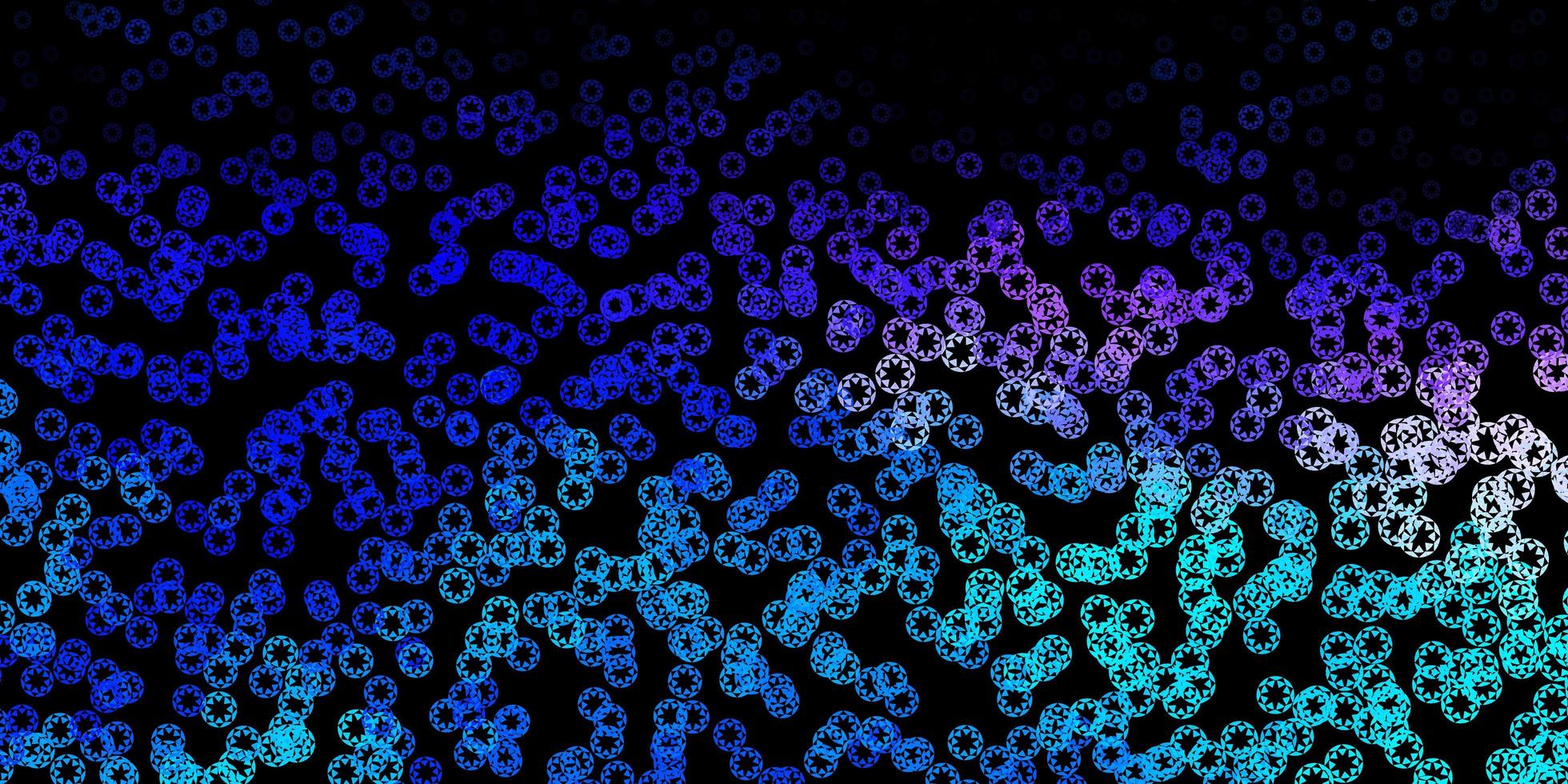 Dark pink, blue vector pattern with spheres.