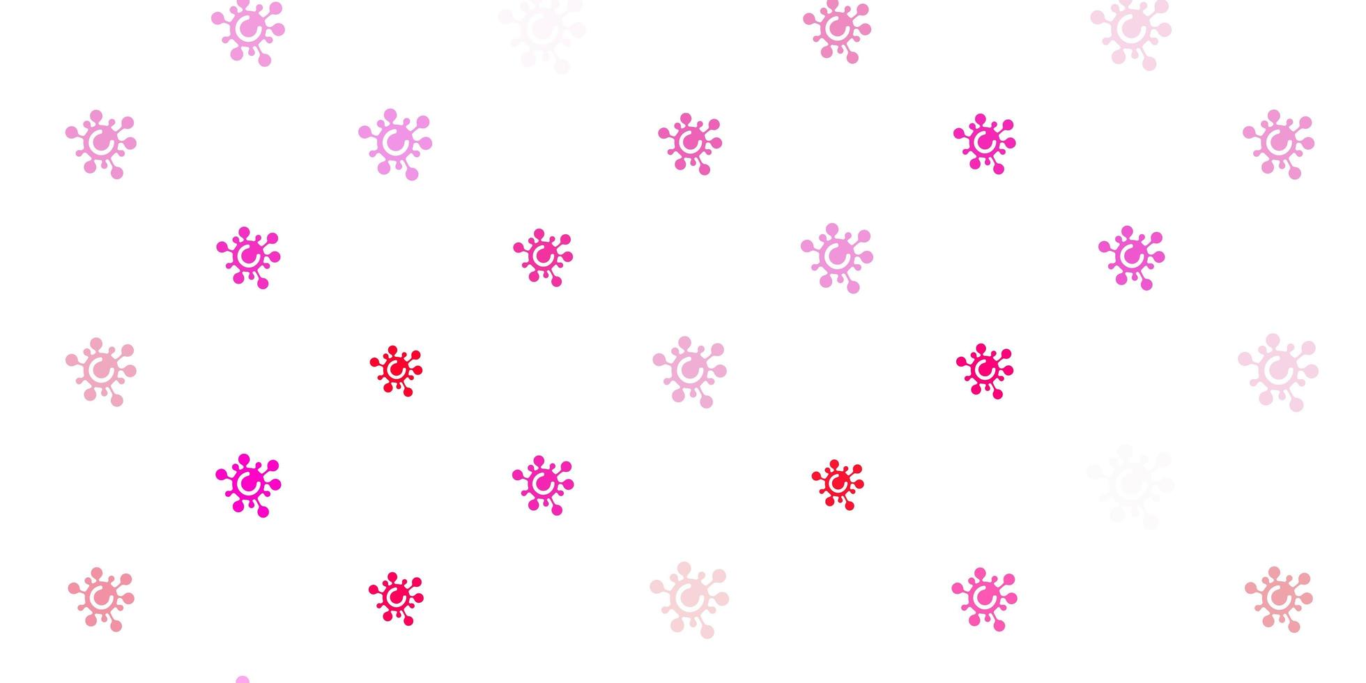 Light Pink vector template with flu signs.