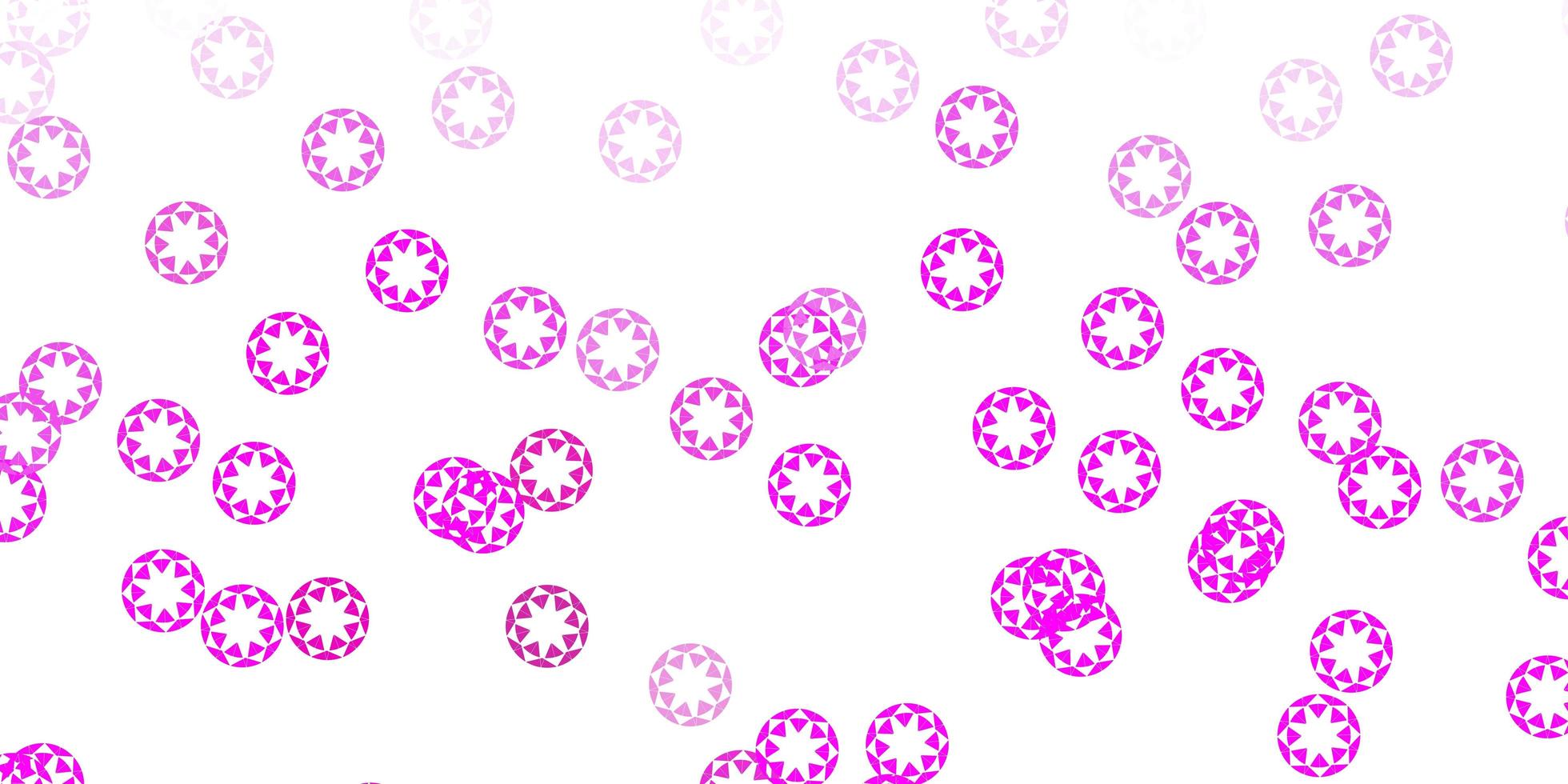 Fondo de vector rosa claro con burbujas.