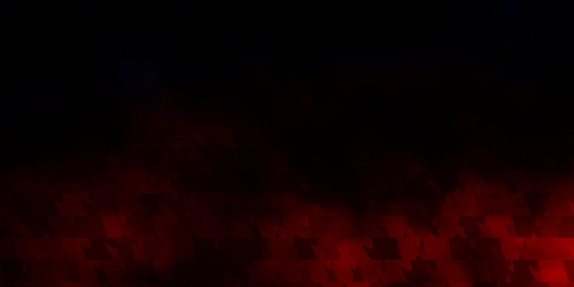 Dark Red vector background with polygonal style.