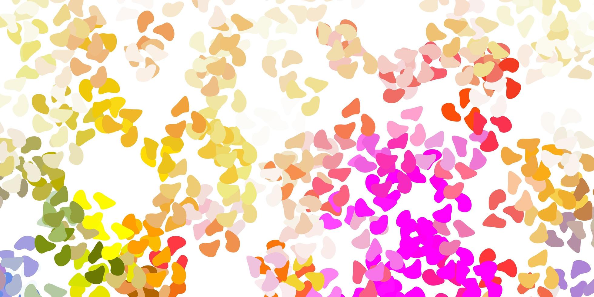 Light multicolor vector texture with memphis shapes.