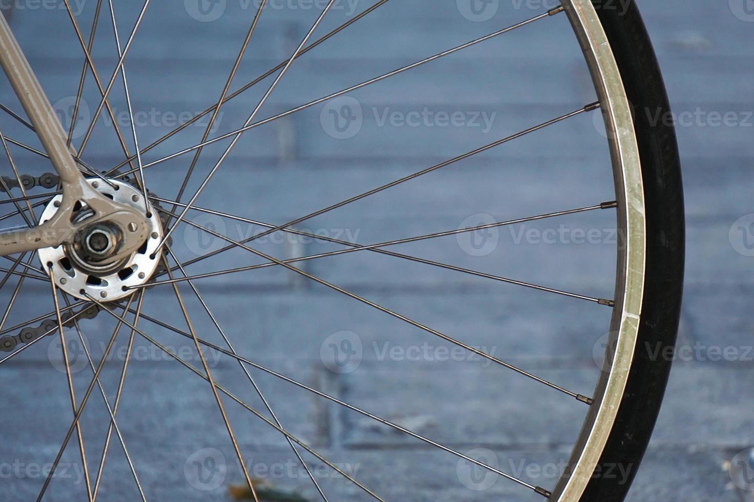 Bicycle wheel spokes photo
