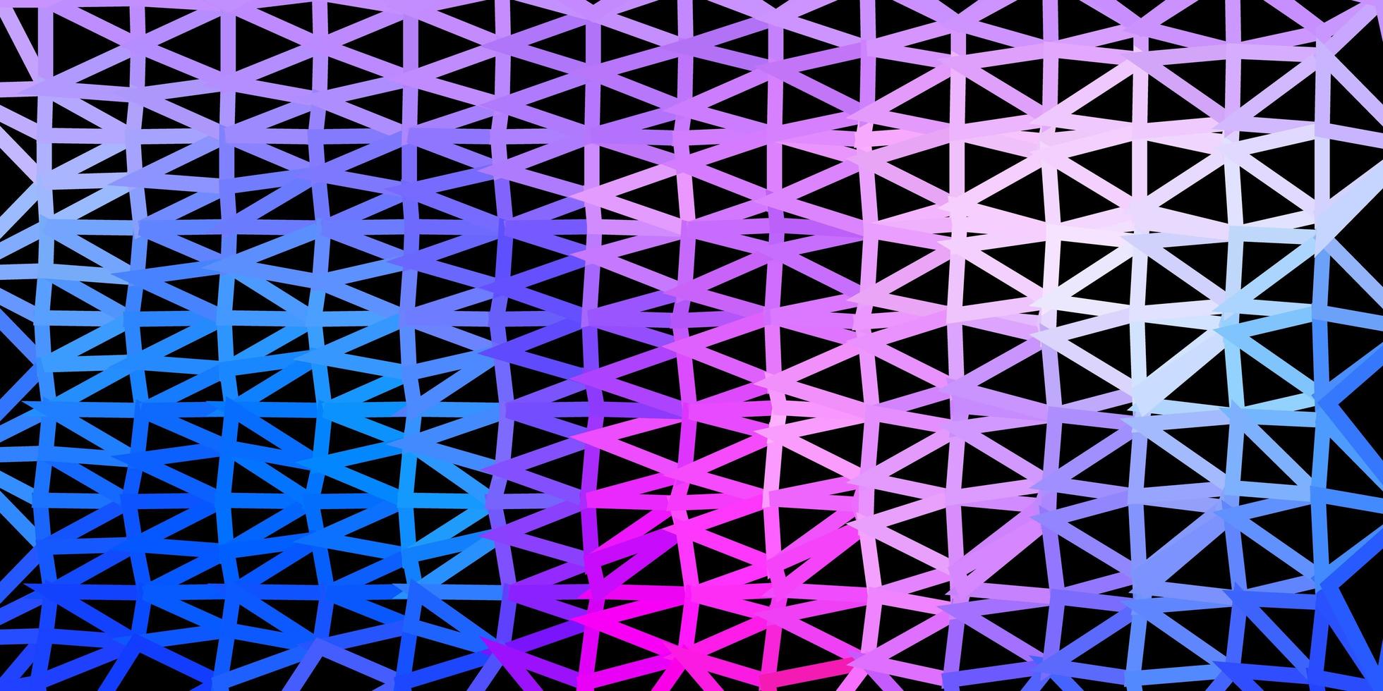 Light blue, red vector abstract triangle pattern.
