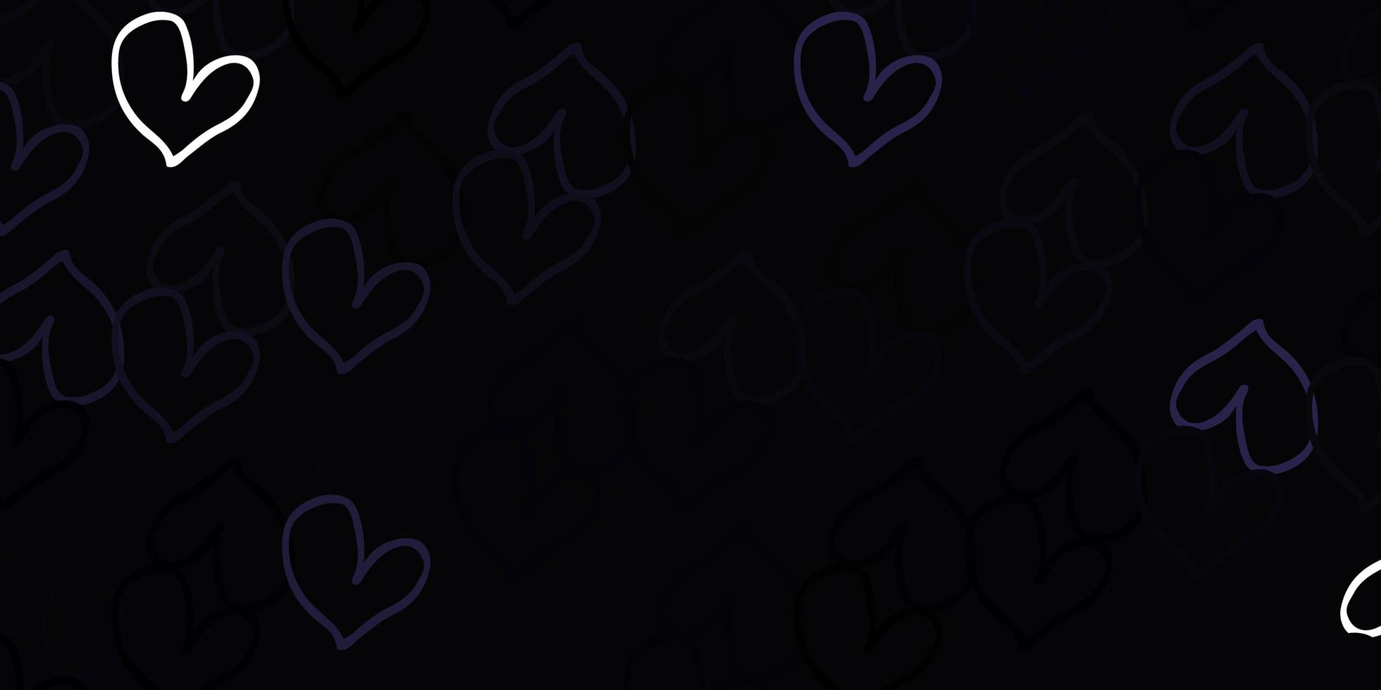 Light Gray vector texture with lovely hearts.