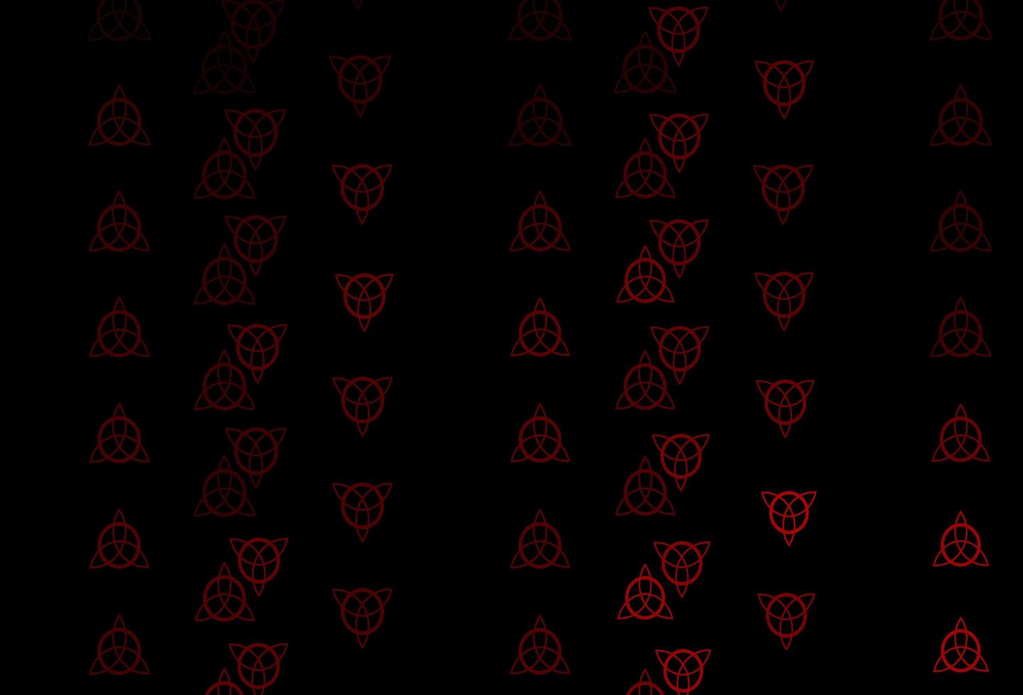 Dark Brown vector pattern with magic elements.