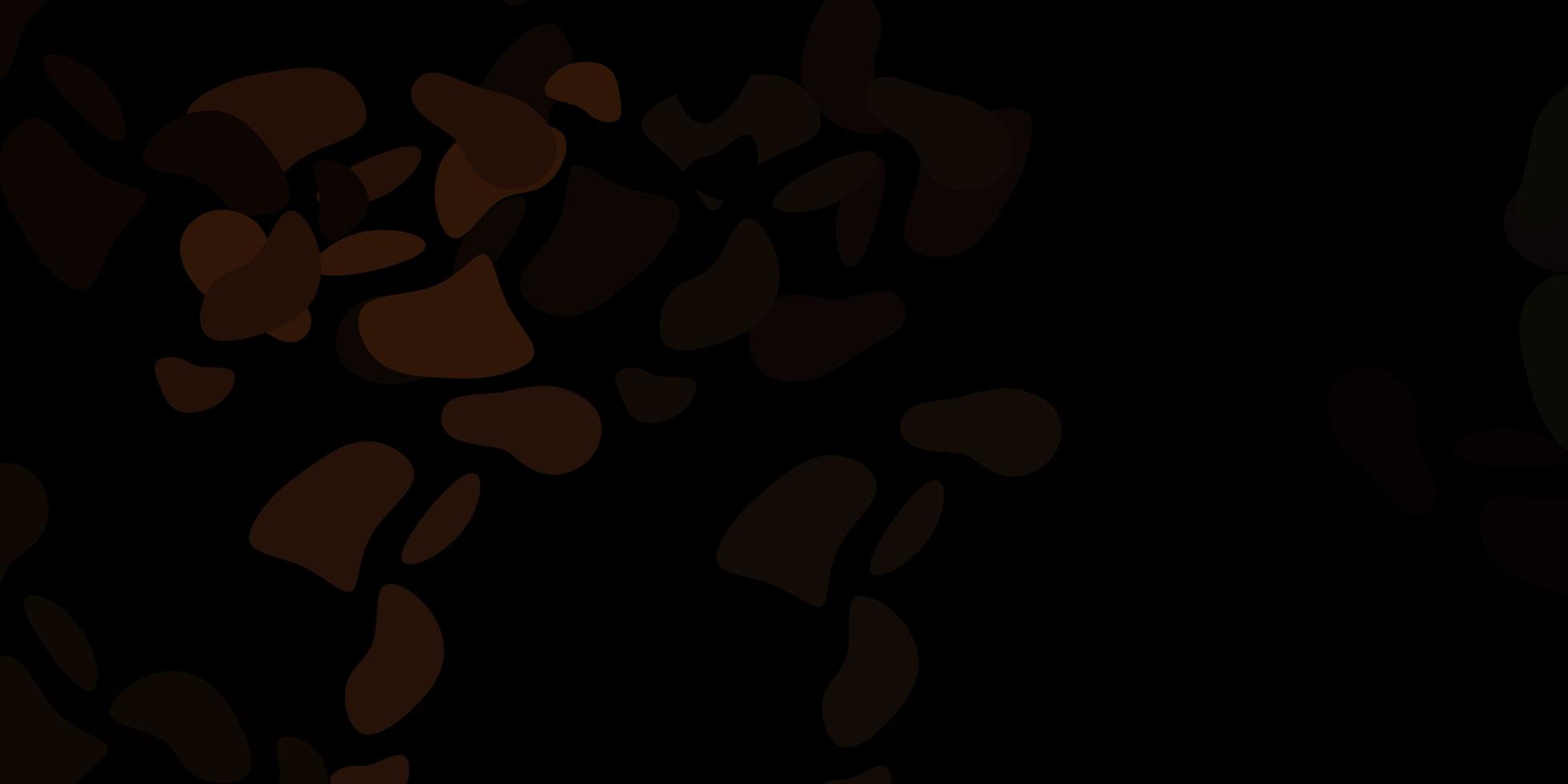 textura de vector marrón oscuro con formas de memphis.