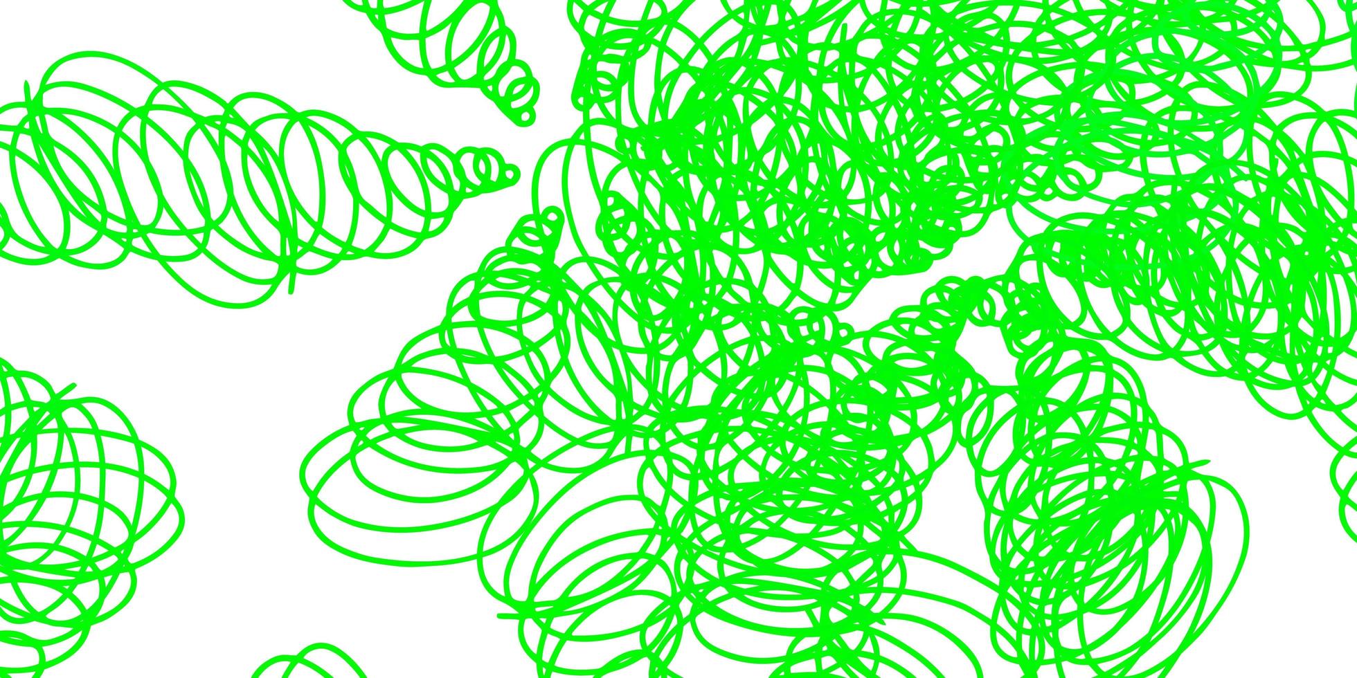 Light green vector background with curved lines.