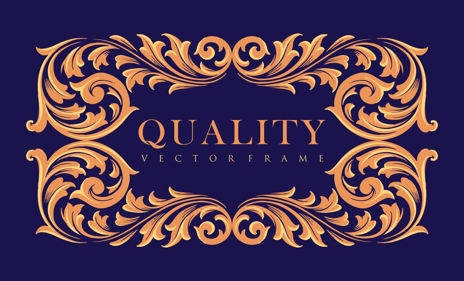 Quality Frame Gold ornaments Ellegant Label 2766815 Vector Art at Vecteezy