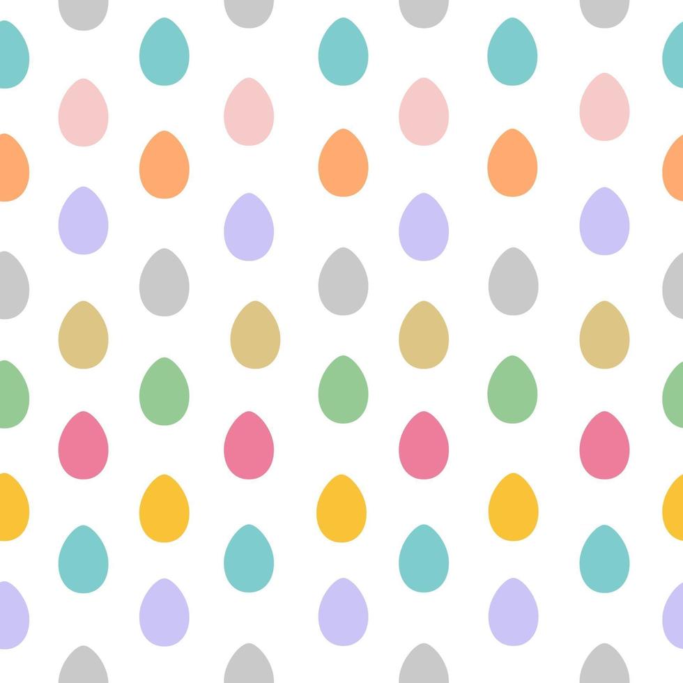 Seamless pattern with easter eggs vector