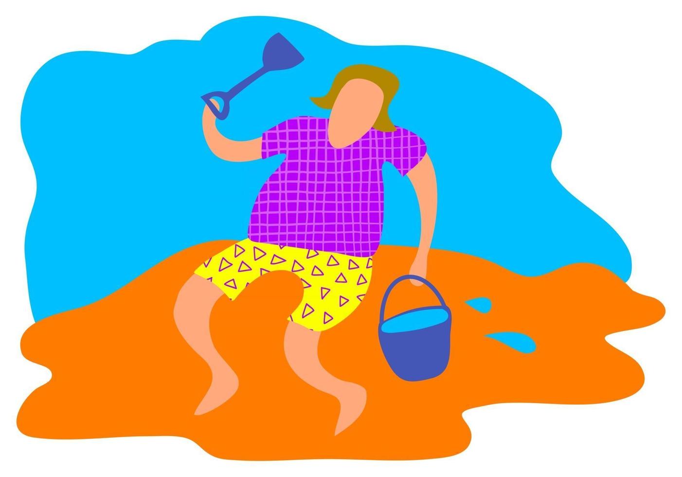 Fun at the Beach vector