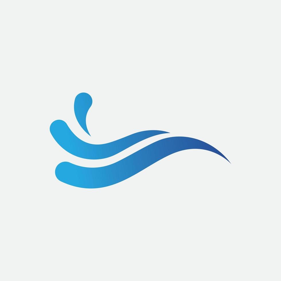 Water Splash logo vector icon illustration design