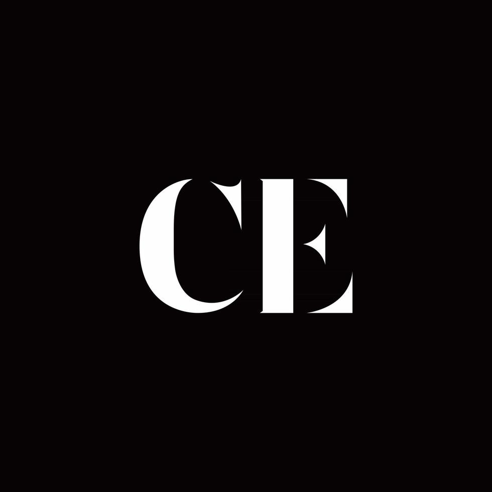 CE Logo Letter Initial Logo Designs Template vector