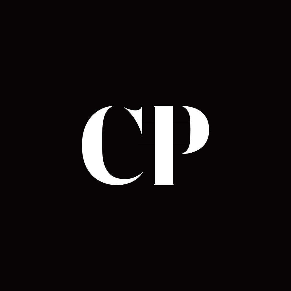 CP Logo Letter Initial Logo Designs Template vector