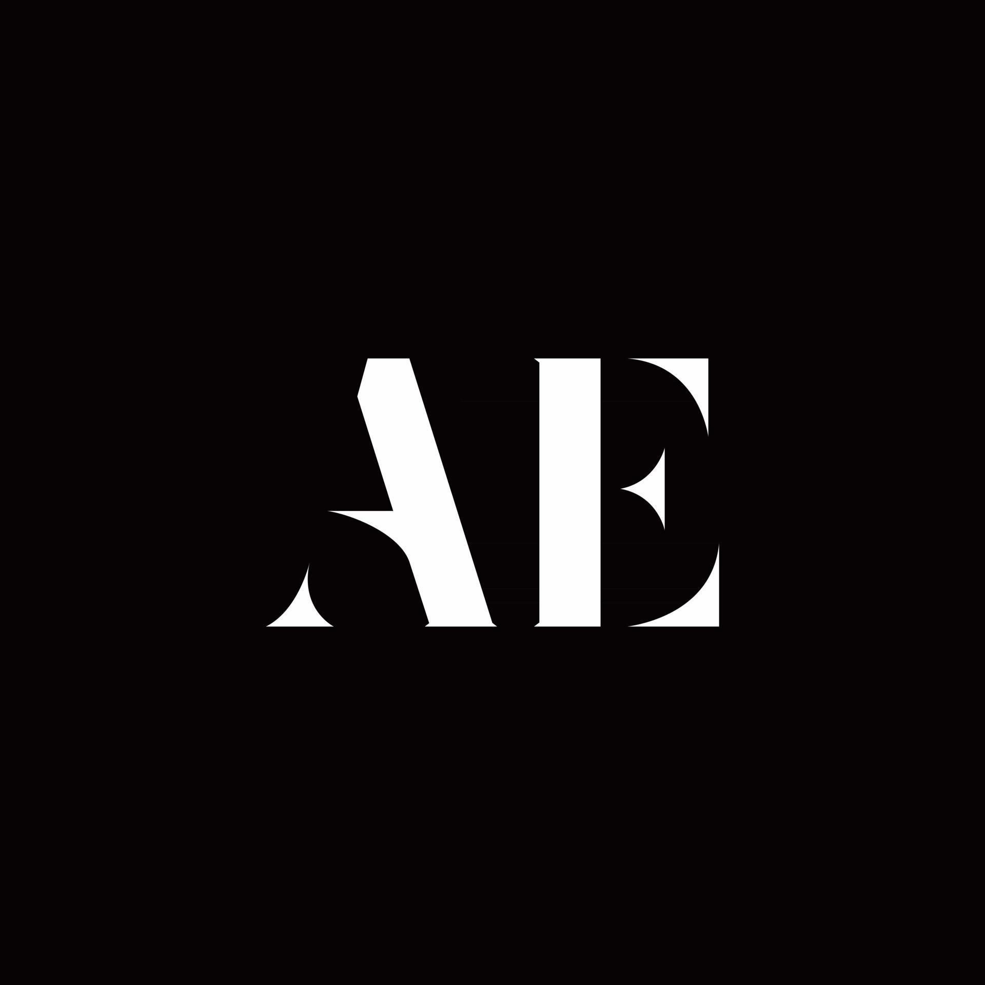 ae-logo-letter-initial-logo-designs-template-2767524-vector-art-at-vecteezy