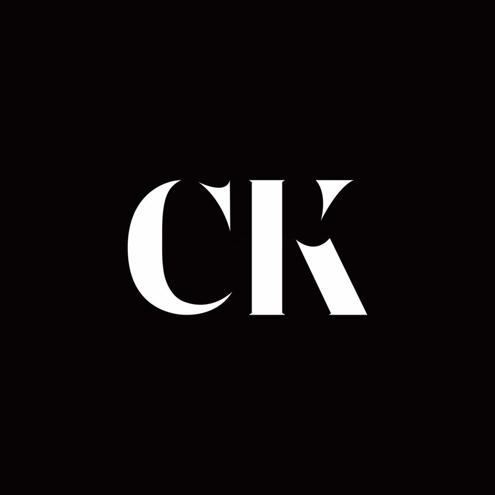 plantilla de diseños de logotipo inicial de letra ck logo vector