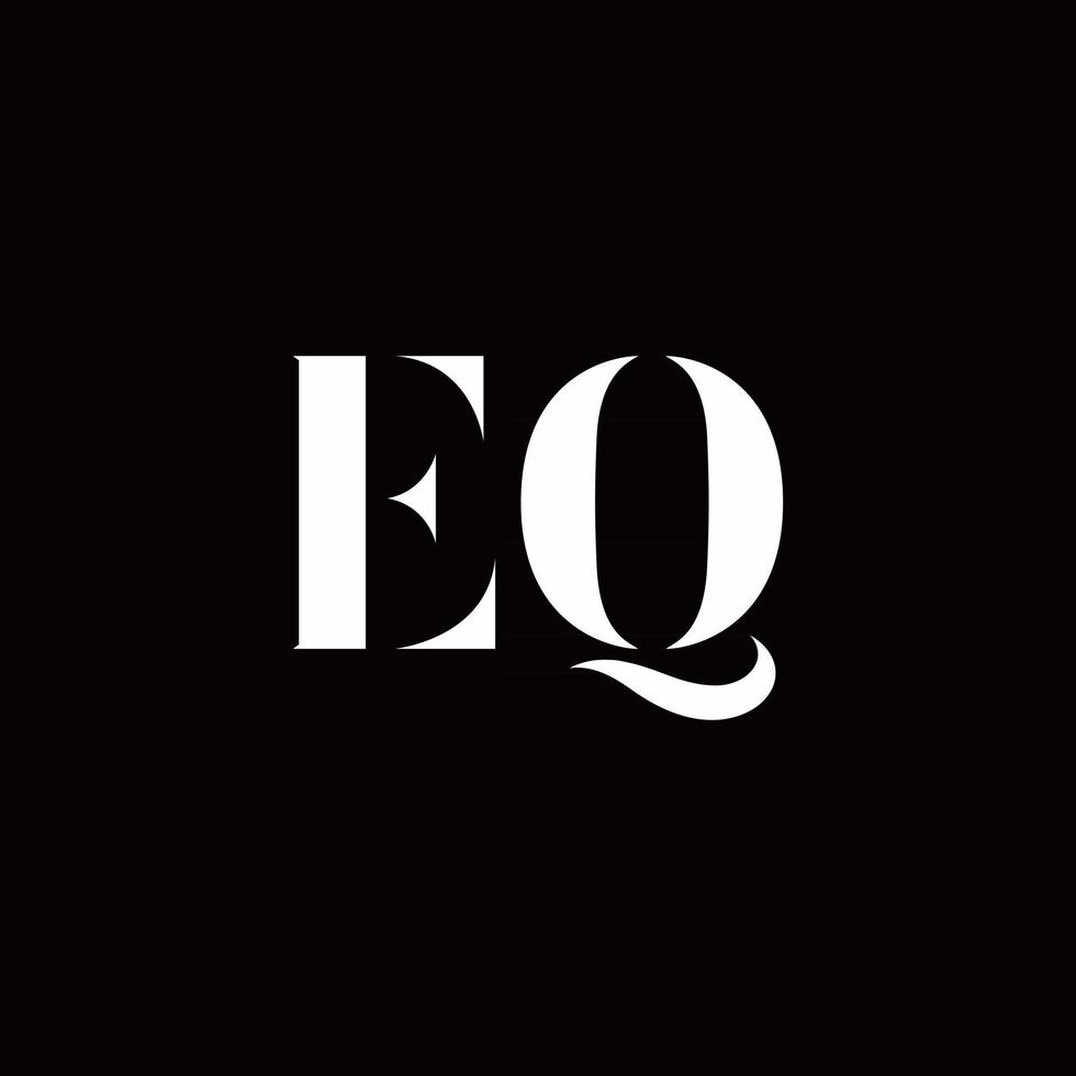 EQ Logo Letter Initial Logo Designs Template vector